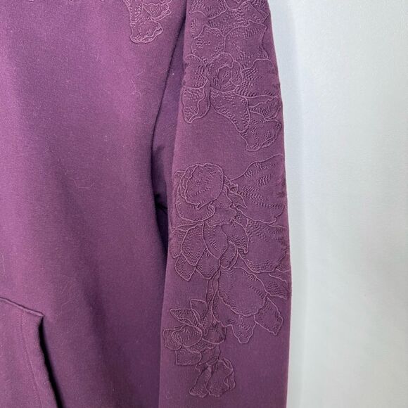 Athleta Retroplush Embroidered Hoodie Sweatshirt Size Small - Picture 5 of 15